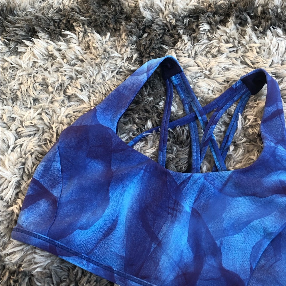 Lululemon Blue Free To Be Serene Bra Size 8
